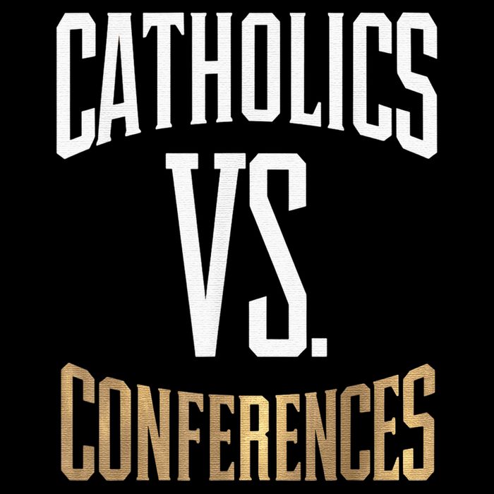 Catholics Vs Conferences Vintage Retro Style Sweatshirt
