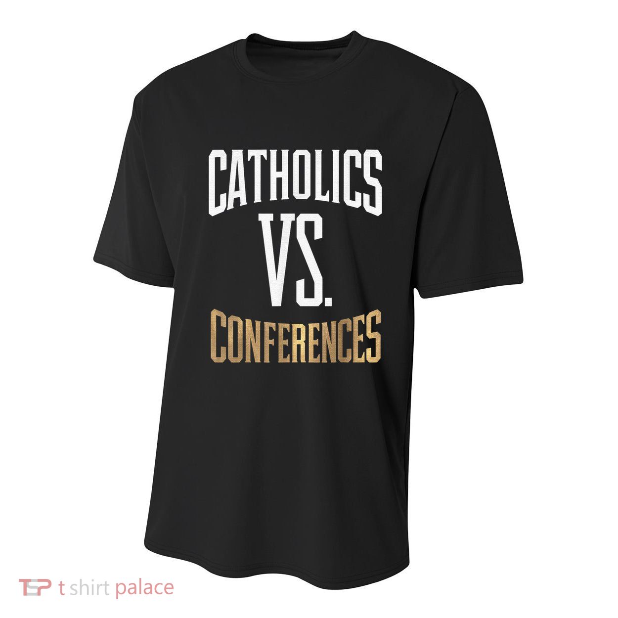 Catholics Vs Conferences Vintage Retro Style Youth Performance Sprint T-Shirt