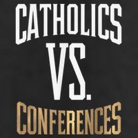 Catholics Vs Conferences Vintage Retro Style Golf Towel