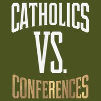 Catholics Vs Conferences Vintage Retro Style Long Sleeve Shirt