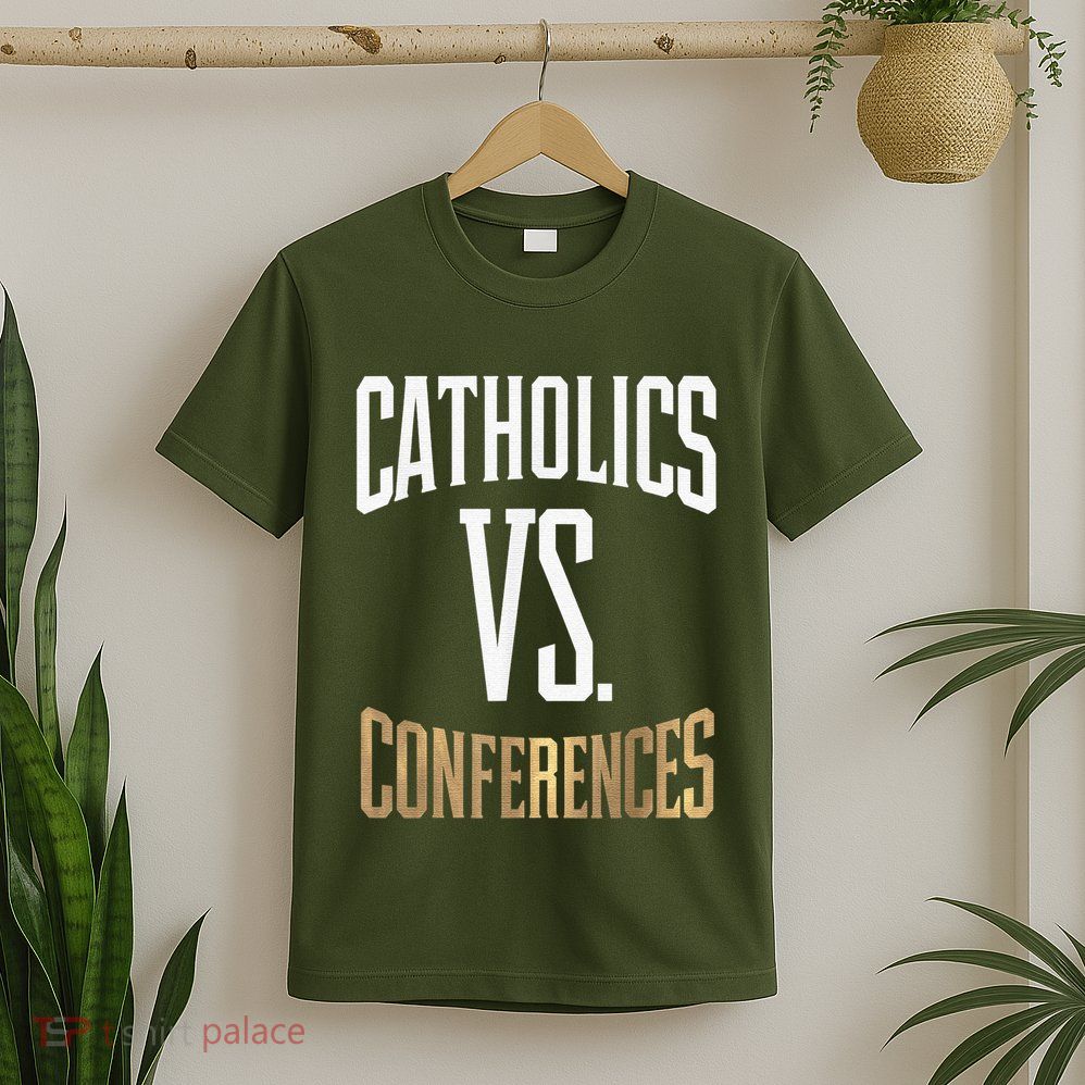 Catholics Vs Conferences Vintage Retro Style T-Shirt