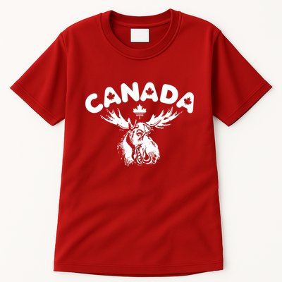 Canada Vintage Canada Flag Canadian Moose Tall T-Shirt