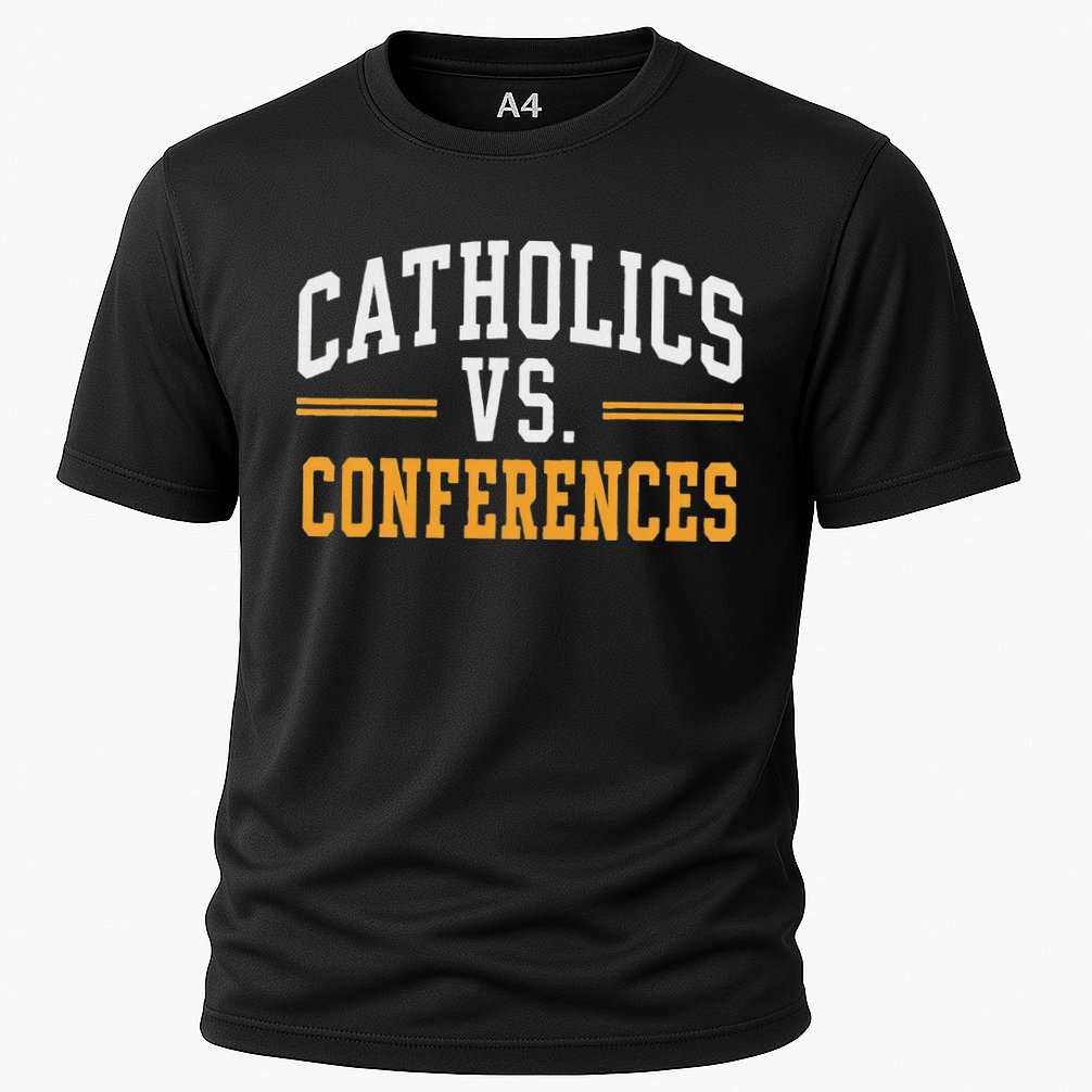 Catholics Vs Conferences Vintage Retro Style Performance Shirt
