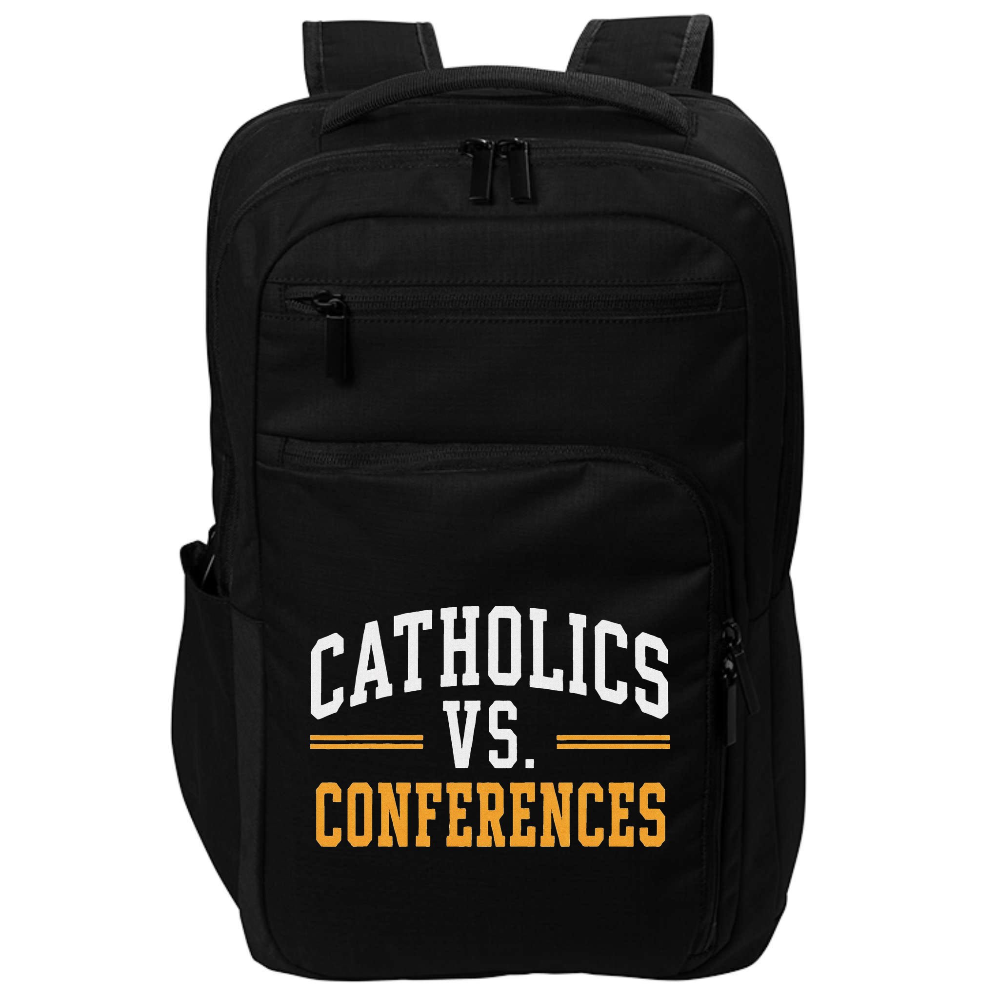 Catholics Vs Conferences Vintage Retro Style Impact Tech Backpack