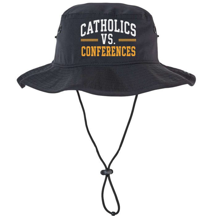 Catholics Vs Conferences Vintage Retro Style Bucket Hat