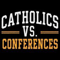 Catholics Vs Conferences Vintage Retro Style Bucket Hat