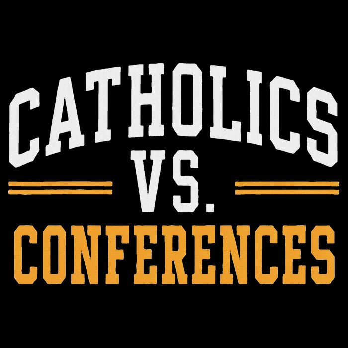Catholics Vs Conferences Vintage Retro Style Bucket Hat