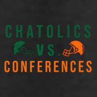Catholics Vs. Conferences 7 Panel Mesh Trucker Snapback Hat