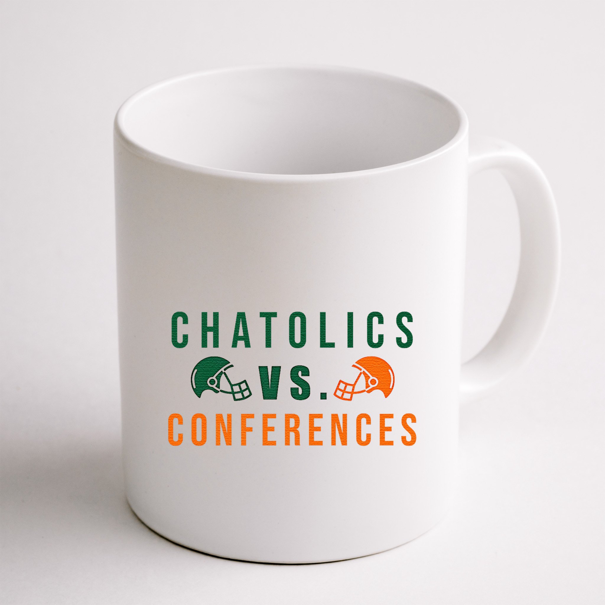 Catholics Vs. Conferences Mug