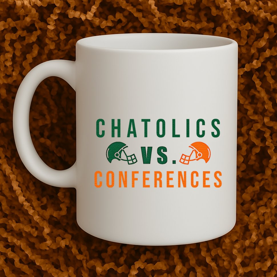Catholics Vs. Conferences Mug