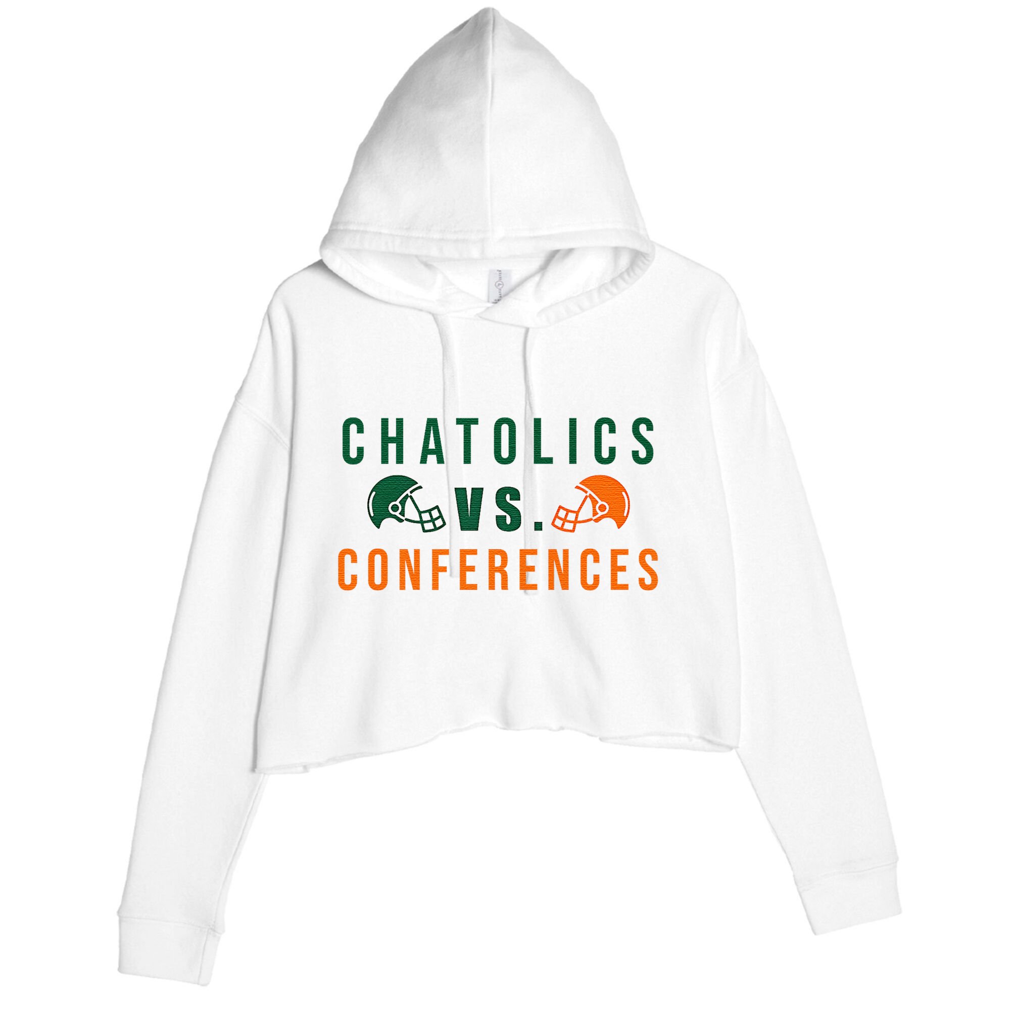 Catholics Vs. Conferences Crop Fleece Hoodie