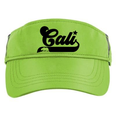 Cali Vintage California Bear Usa State Beauty Design Idea Gift Adult Drive Performance Visor