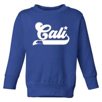 Cali Vintage California Bear Usa State Beauty Design Idea Gift Toddler Sweatshirt