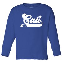 Cali Vintage California Bear Usa State Beauty Design Idea Gift Toddler Long Sleeve Shirt