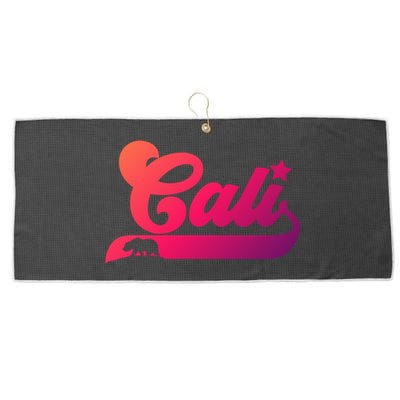 Cali Vintage California Bear Usa State Beauty Design Idea Gift Large Microfiber Waffle Golf Towel