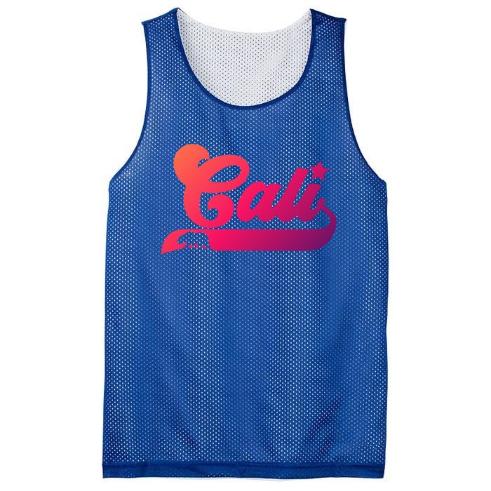 Cali Vintage California Bear Usa State Beauty Design Idea Gift Mesh Reversible Basketball Jersey Tank