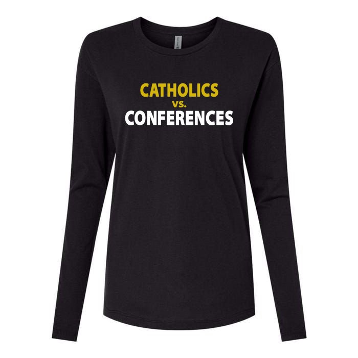 Catholics Vs Conferences Womens Cotton Relaxed Long Sleeve T-Shirt