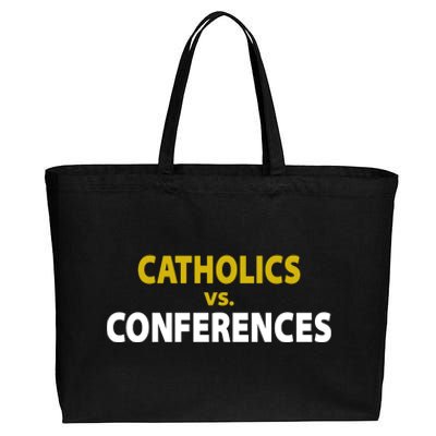 Catholics Vs Conferences Cotton Canvas Jumbo Tote