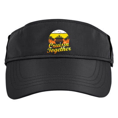 Cruise Vacation Cruisin Together Family Group Vacation Great Gift Adult Drive Performance Visor