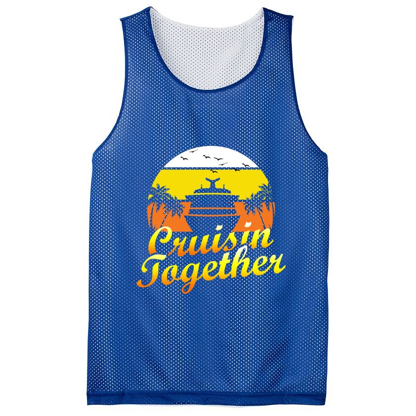 Cruise Vacation Cruisin Together Family Group Vacation Great Gift Mesh Reversible Basketball Jersey Tank