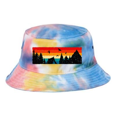 Camping vintage Camping Lover Outdoor Lover Tie Dye Newport Bucket Hat