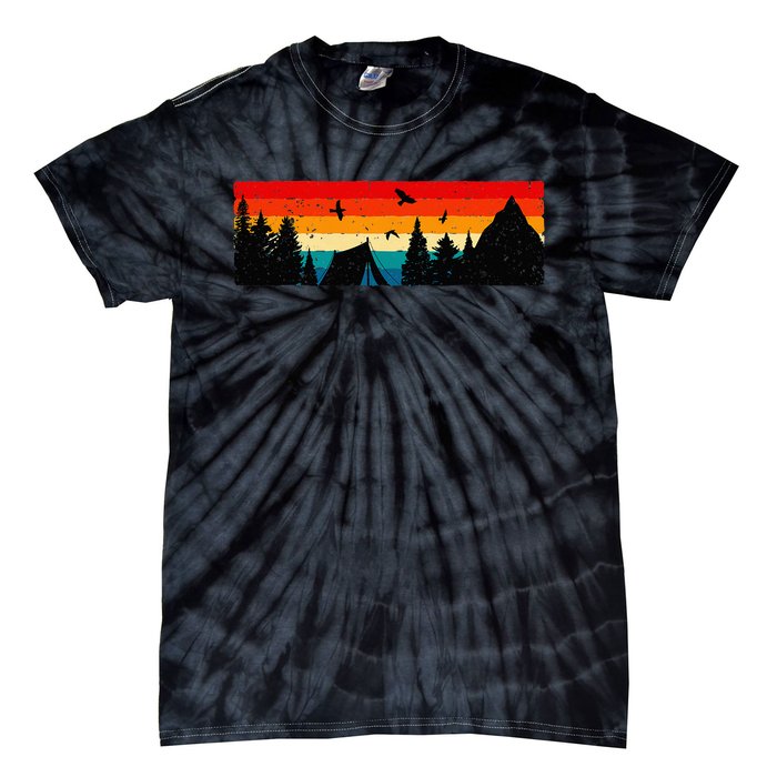 Camping vintage Camping Lover Outdoor Lover Tie-Dye T-Shirt