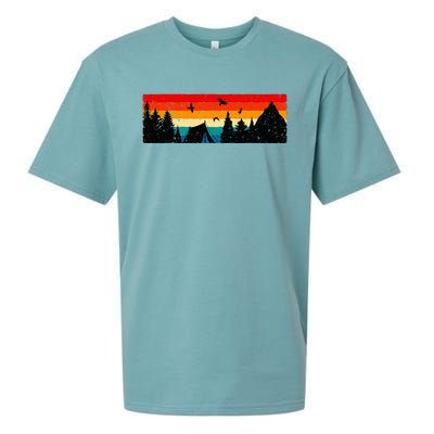 Camping vintage Camping Lover Outdoor Lover Sueded Cloud Jersey T-Shirt