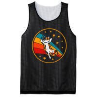 Cute Vintage Calico Cat Retro Space Cat Mesh Reversible Basketball Jersey Tank