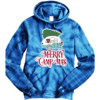 Christmas Vintage Camper Gift Merry Campmas Tie Dye Hoodie