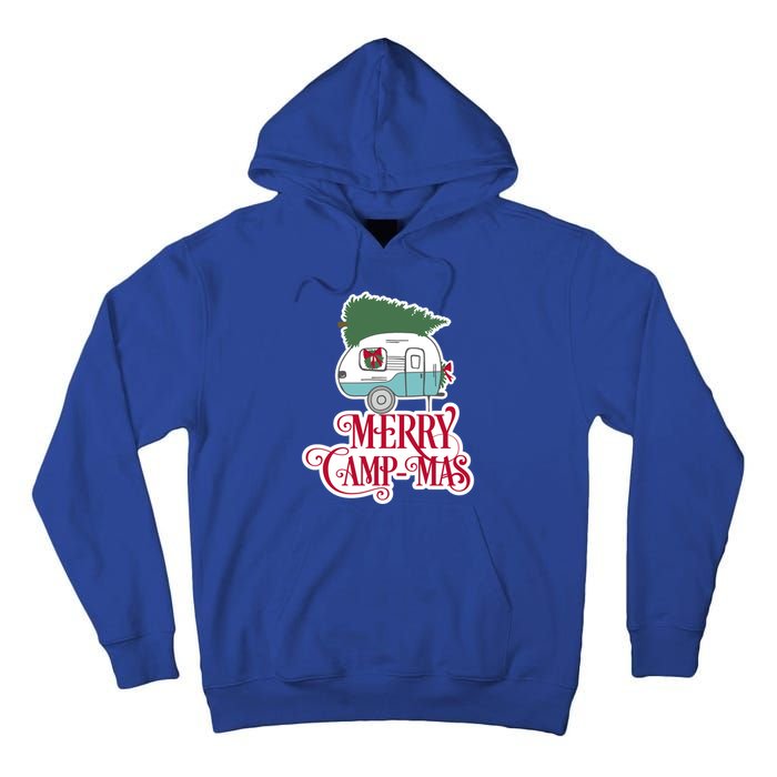 Christmas Vintage Camper Gift Merry Campmas Tall Hoodie