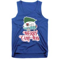 Christmas Vintage Camper Gift Merry Campmas Tank Top