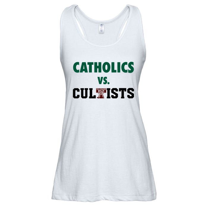 Catholics Vs Cultists Ladies Essential Flowy Tank