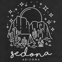 Cool Vintage Cactus Sedona Arizona Camping Souvenir Beanie