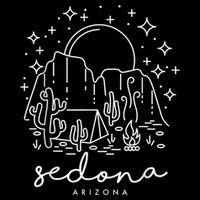Cool Vintage Cactus Sedona Arizona Camping Souvenir Womens Tank Top