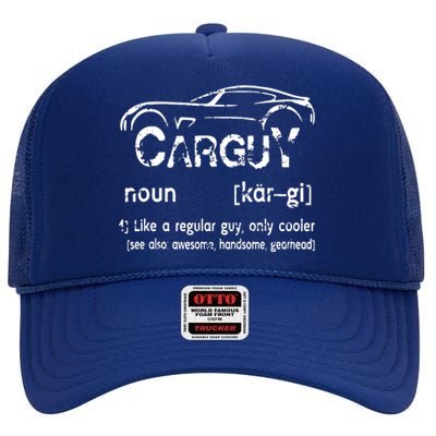 Carguy Vintage High Crown Mesh Back Trucker Hat