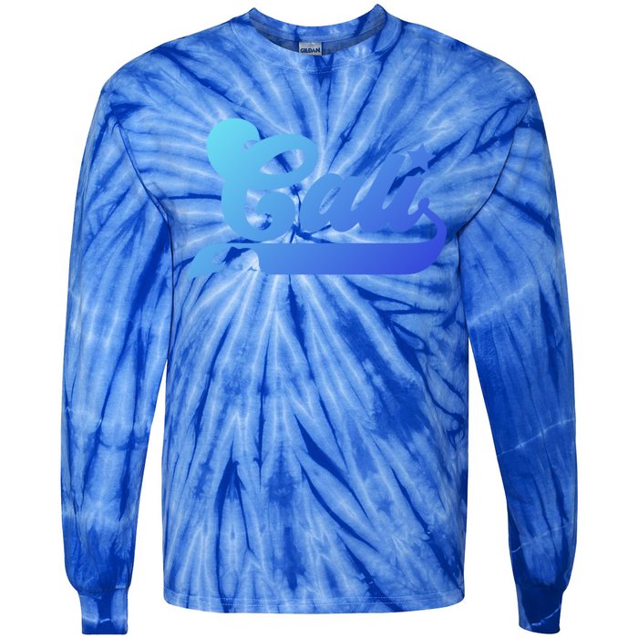 Cali Vintage California Bear Usa State Beauty Design Idea Gift Tie-Dye Long Sleeve Shirt