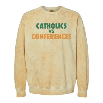 Catholics Vs Conference Colorblast Crewneck Sweatshirt