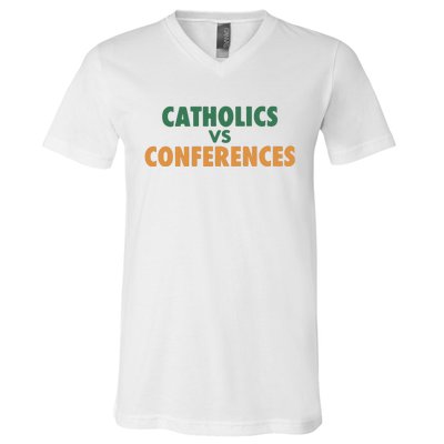 Catholics Vs Conference V-Neck T-Shirt