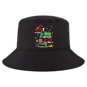 Construction Vehicle Christmas Red Trucks Winter Cool Comfort Performance Bucket Hat