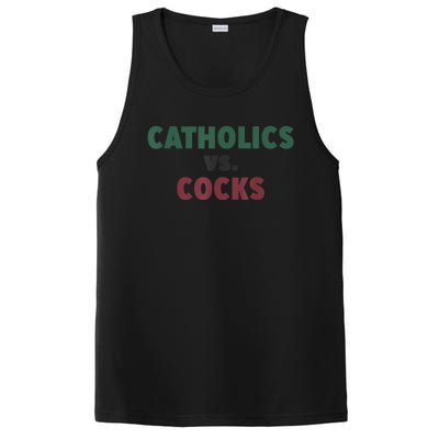 Catholics VS Cocks Funny Religious PosiCharge Competitor Tank