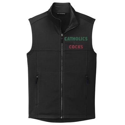 Catholics VS Cocks Funny Religious Collective Smooth Fleece Vest