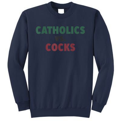 Catholics VS Cocks Funny Religious Sweatshirt