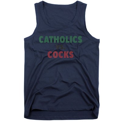 Catholics VS Cocks Funny Religious Tank Top