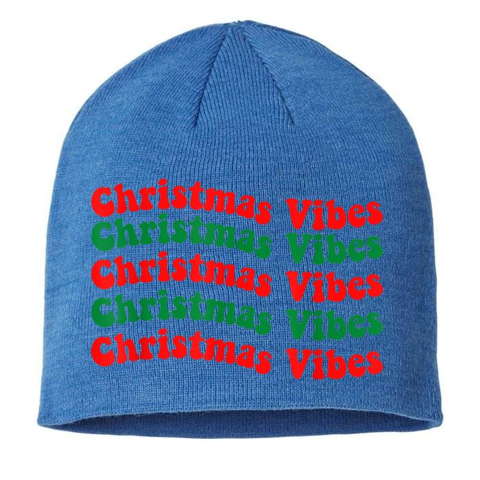 Christmas Vibes Cute Gift Holiday Gift For Christmas Parties Gift Sustainable Beanie