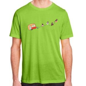 Camper Van Christmas Cow Sleigh Farmer Farm Animal Xmas Pj Adult ChromaSoft Performance T-Shirt