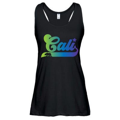 Cali Vintage California Bear Usa Ladies Essential Flowy Tank