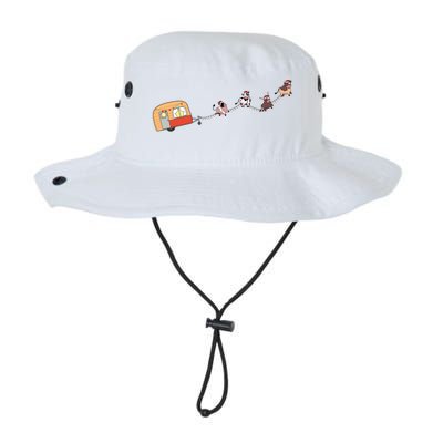 Camper Van Christmas Cow Sleigh Farmer Farm Animal Xmas Pj Gift Legacy Cool Fit Booney Bucket Hat