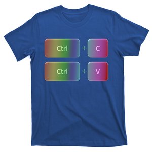 Ctrl V Copy Paste Family Matching Watercolour Gift T-Shirt