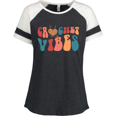 Crochet Vibes Crochet Lover Enza Ladies Jersey Colorblock Tee