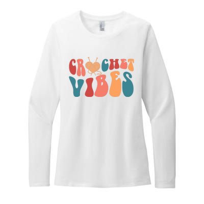 Crochet Vibes Crochet Lover Womens CVC Long Sleeve Shirt